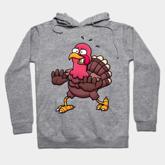 Nervous Turkey Hoodie by TheMaskedTooner